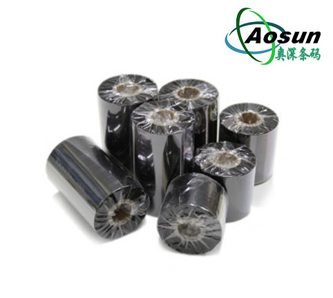 全樹(shù)脂碳帶40-110*300 亞銀條碼紙PET標(biāo)簽紙色帶 抗刮碳帶防水防油